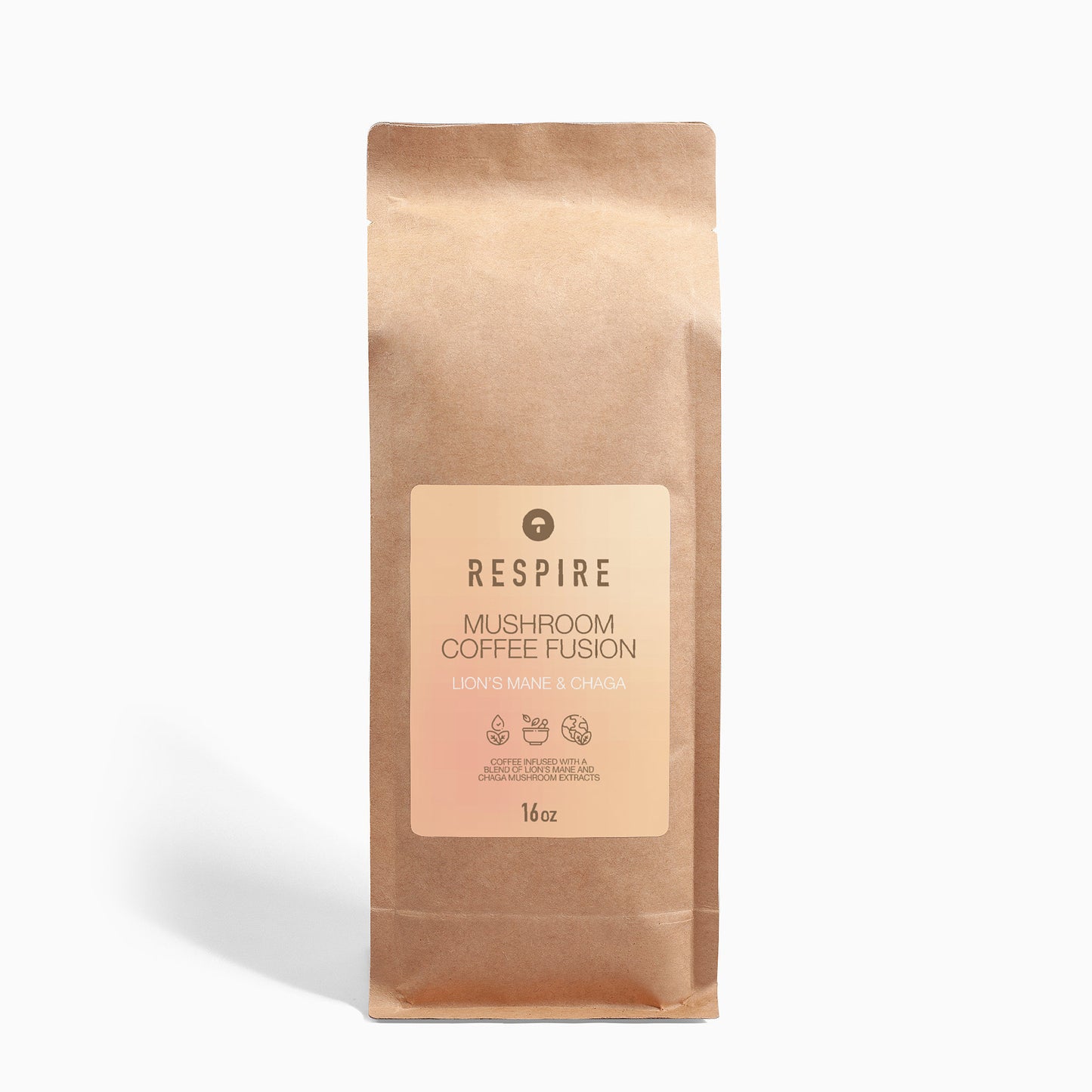 Mushroom Coffee Fusion - Lion’s Mane & Chaga 16oz